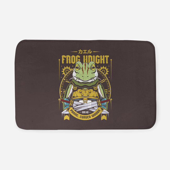 Glenn Frog Knight-None-Memory Foam-Bath Mat-Alundrart