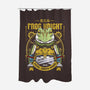 Glenn Frog Knight-None-Polyester-Shower Curtain-Alundrart