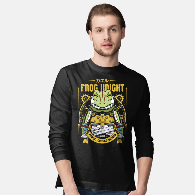 Glenn Frog Knight-Mens-Long Sleeved-Tee-Alundrart