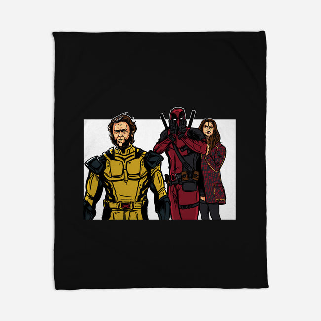 Distracted Deadpool-None-Fleece-Blanket-AndreusD