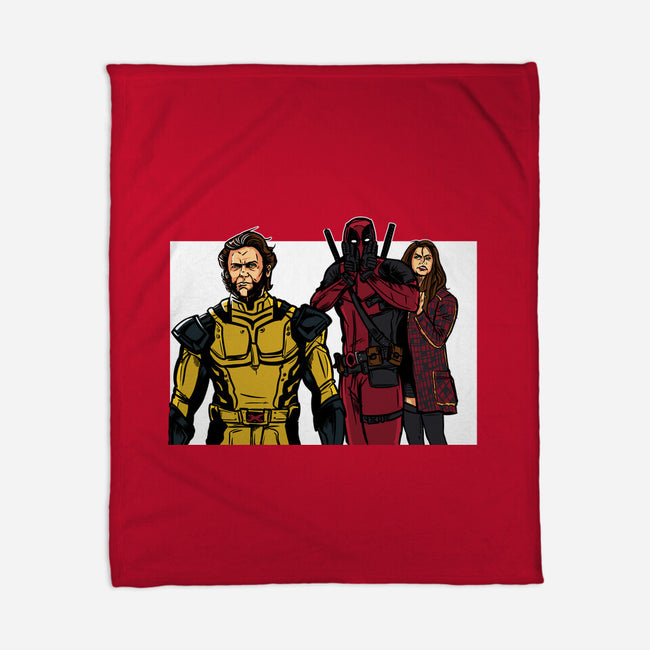 Distracted Deadpool-None-Fleece-Blanket-AndreusD