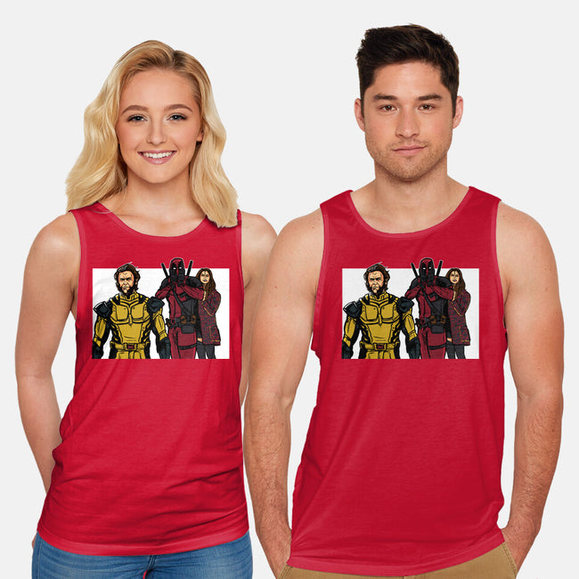 Distracted Deadpool-Unisex-Basic-Tank-AndreusD