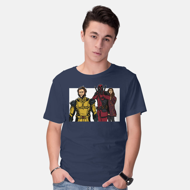 Distracted Deadpool-Mens-Basic-Tee-AndreusD