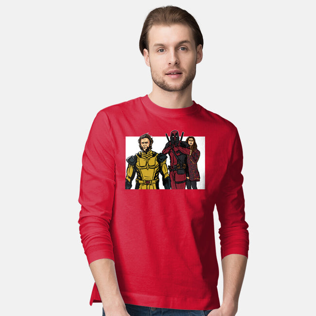 Distracted Deadpool-Mens-Long Sleeved-Tee-AndreusD