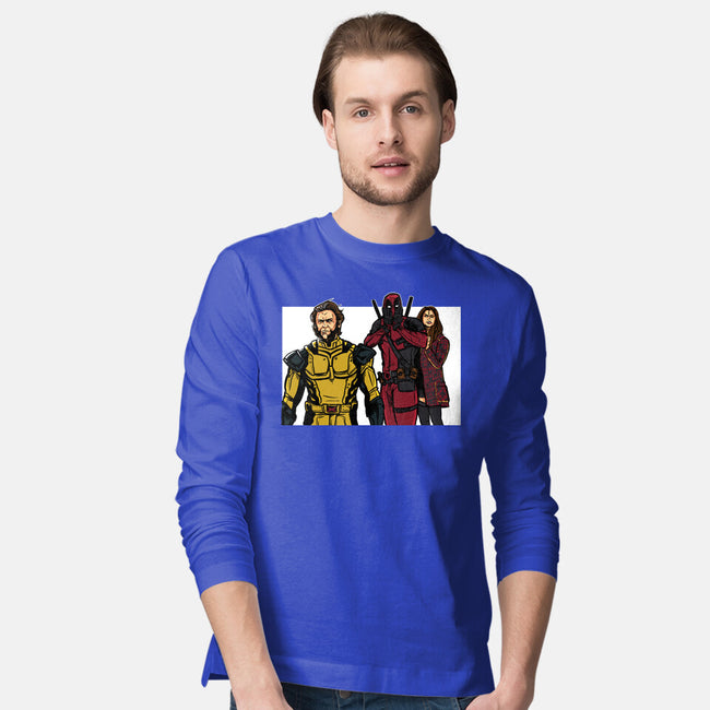 Distracted Deadpool-Mens-Long Sleeved-Tee-AndreusD