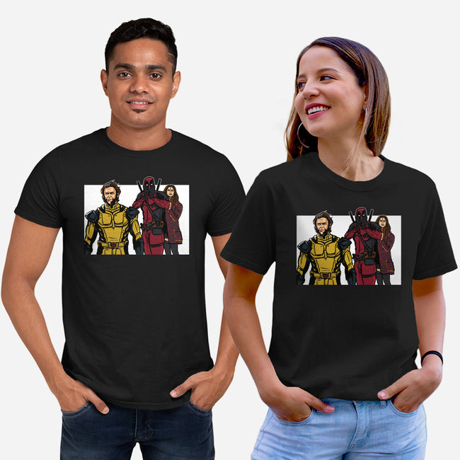 Distracted Deadpool-Unisex-Basic-Tee-AndreusD