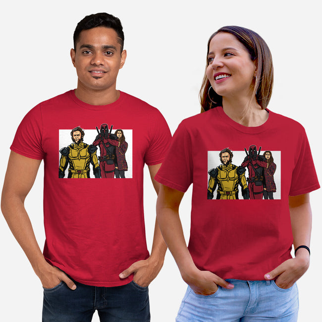 Distracted Deadpool-Unisex-Basic-Tee-AndreusD