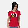 Distracted Deadpool-Womens-Basic-Tee-AndreusD