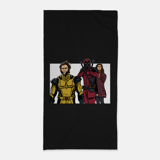 Distracted Deadpool-None-Beach-Towel-AndreusD