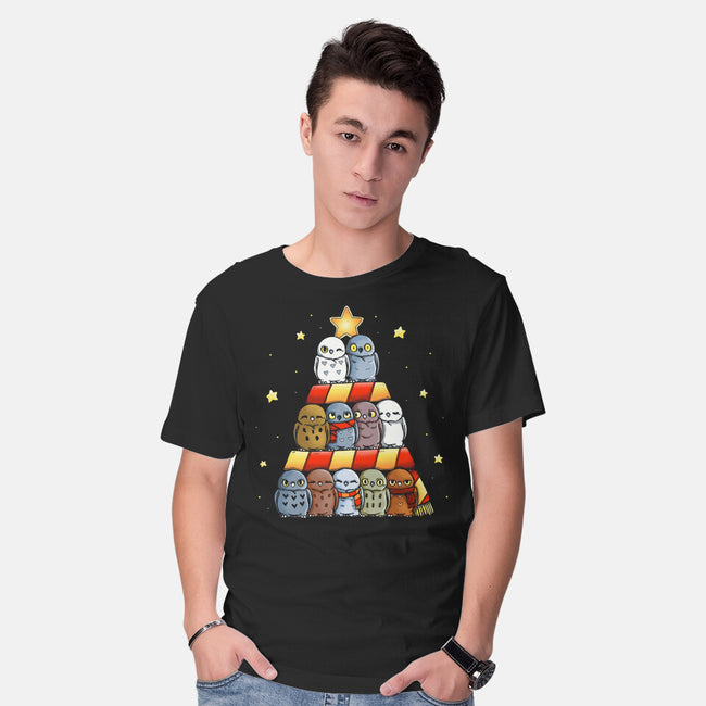 Magical Owl Tree-Mens-Basic-Tee-Vallina84