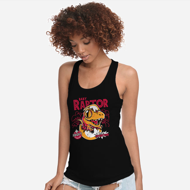 Baby Raptor-Womens-Racerback-Tank-estudiofitas