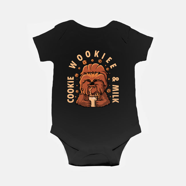 Cookie Wookee And Milk-Baby-Basic-Onesie-erion_designs