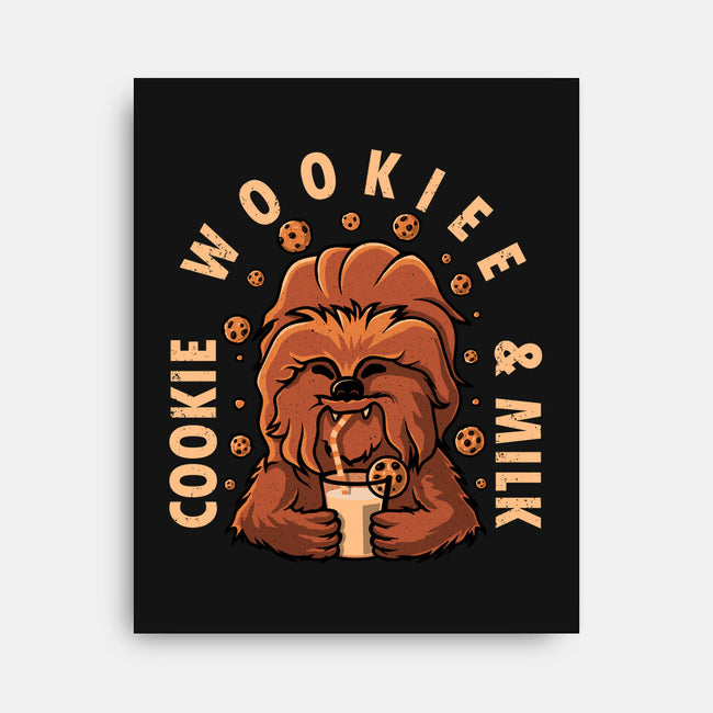 Cookie Wookee And Milk-None-Stretched-Canvas-erion_designs