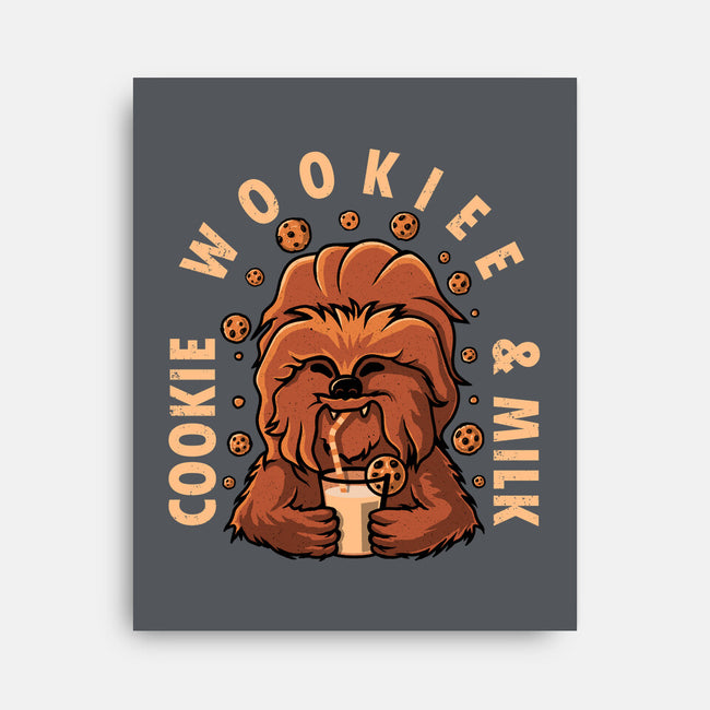 Cookie Wookee And Milk-None-Stretched-Canvas-erion_designs