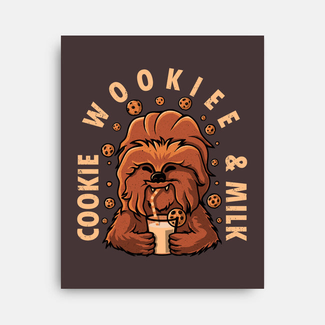 Cookie Wookee And Milk-None-Stretched-Canvas-erion_designs