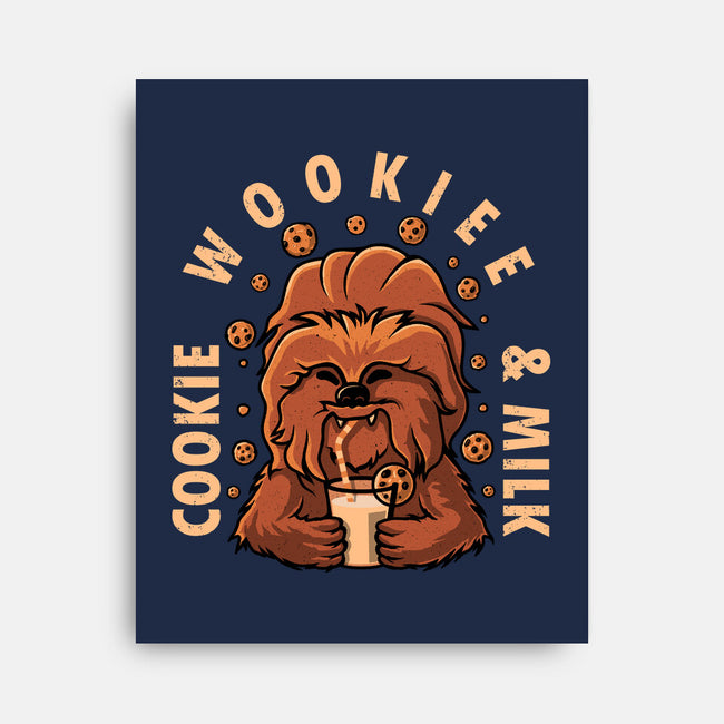 Cookie Wookee And Milk-None-Stretched-Canvas-erion_designs