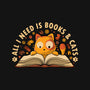 All I Need Is Books And Cats-Womens-Fitted-Tee-erion_designs