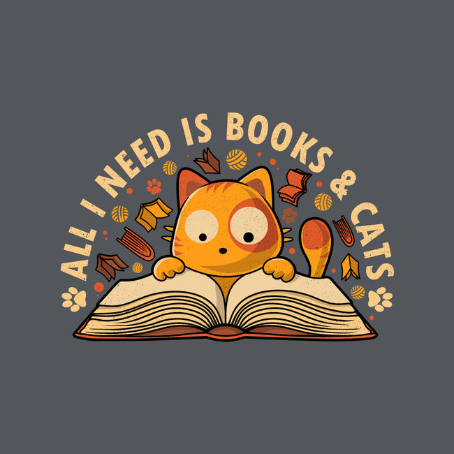 All I Need Is Books And Cats-Mens-Basic-Tee-erion_designs