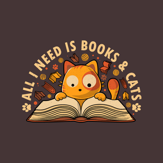 All I Need Is Books And Cats-None-Stretched-Canvas-erion_designs