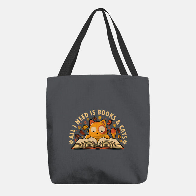 All I Need Is Books And Cats-None-Basic Tote-Bag-erion_designs