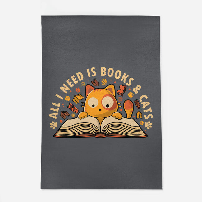 All I Need Is Books And Cats-None-Indoor-Rug-erion_designs