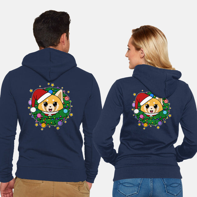 An Aggressively Merry Christmas-Unisex-Zip-Up-Sweatshirt-Alexhefe