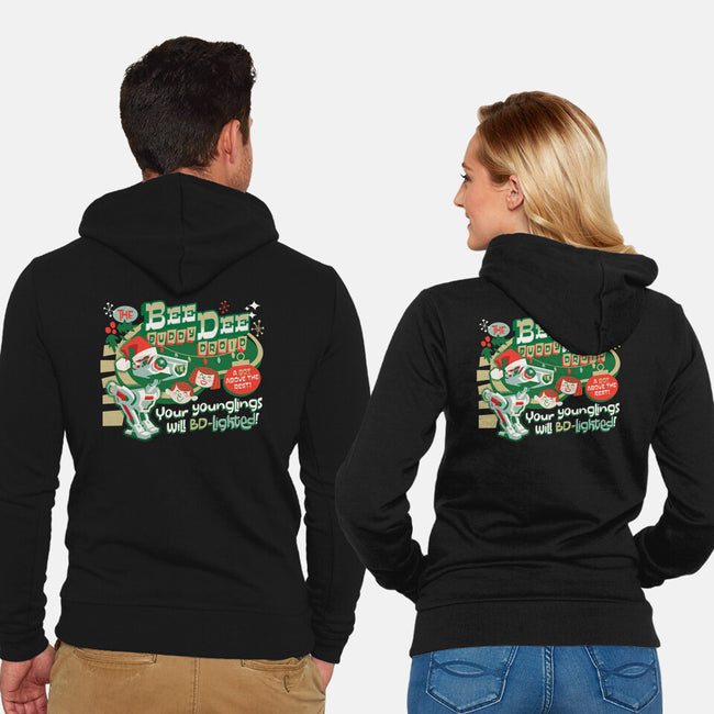 The Buddy Droid-Unisex-Zip-Up-Sweatshirt-Wheels