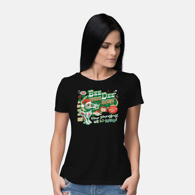 The Buddy Droid-Womens-Basic-Tee-Wheels