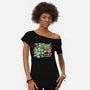 The Buddy Droid-Womens-Off Shoulder-Tee-Wheels