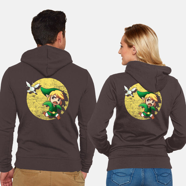 The Adventures Of Link-Unisex-Zip-Up-Sweatshirt-BlancaVidal