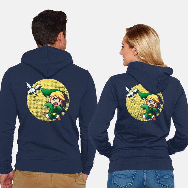 The Adventures Of Link-Unisex-Zip-Up-Sweatshirt-BlancaVidal