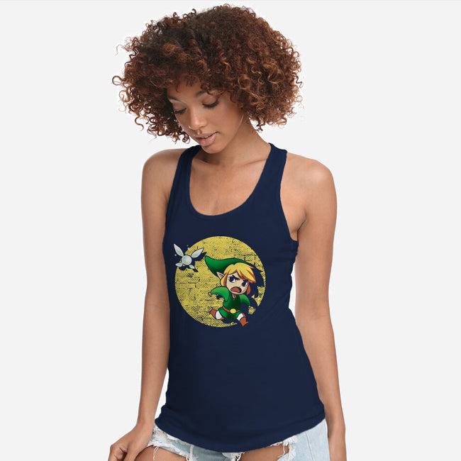 The Adventures Of Link-Womens-Racerback-Tank-BlancaVidal