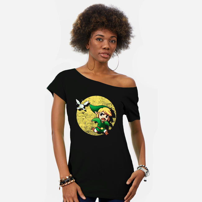 The Adventures Of Link-Womens-Off Shoulder-Tee-BlancaVidal