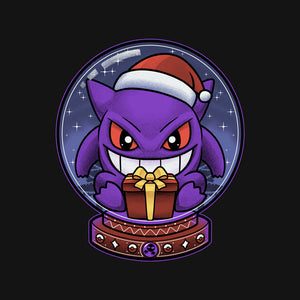 Snow Globe Purple Ghost