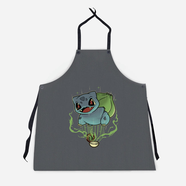 Summoning Grass Toad-Unisex-Kitchen-Apron-Astrobot Invention