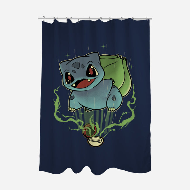 Summoning Grass Toad-None-Polyester-Shower Curtain-Astrobot Invention