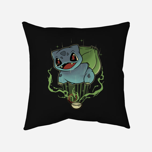 Summoning Grass Toad-None-Removable Cover-Throw Pillow-Astrobot Invention