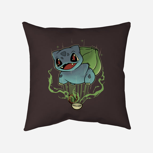 Summoning Grass Toad-None-Removable Cover-Throw Pillow-Astrobot Invention