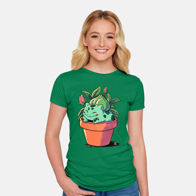 Plant Creature-Womens-Fitted-Tee-fanfreak1