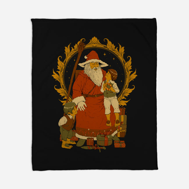 Santalf Claus-None-Fleece-Blanket-Hafaell