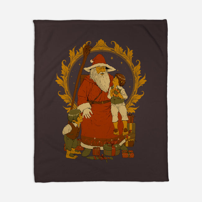 Santalf Claus-None-Fleece-Blanket-Hafaell