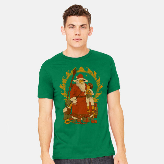 Santalf Claus-Mens-Heavyweight-Tee-Hafaell