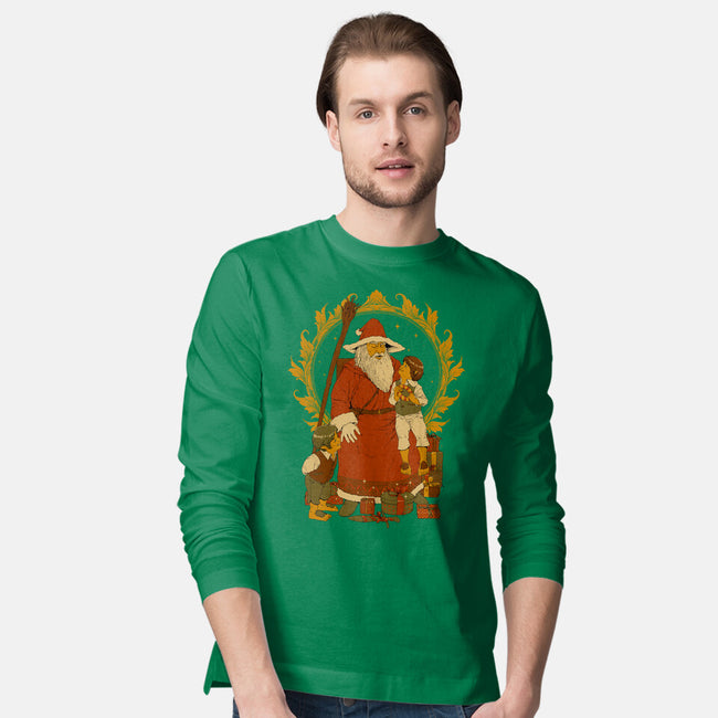 Santalf Claus-Mens-Long Sleeved-Tee-Hafaell