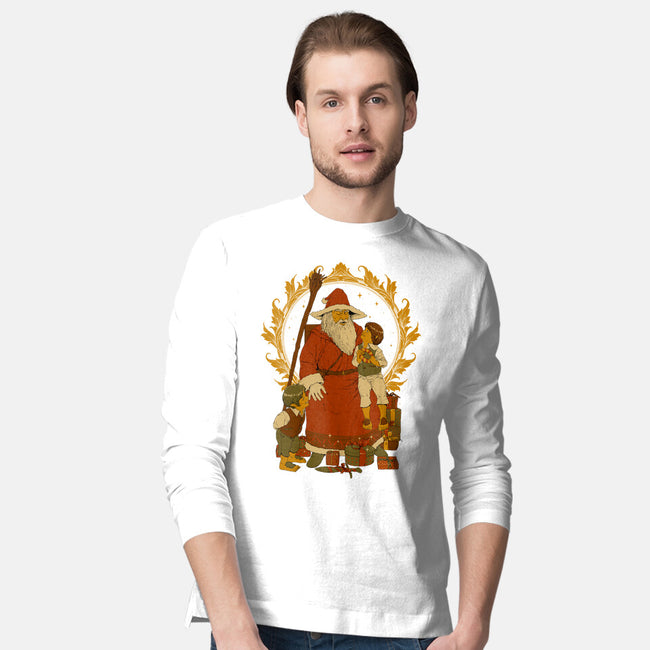 Santalf Claus-Mens-Long Sleeved-Tee-Hafaell