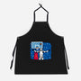 No Look Shot-Unisex-Kitchen-Apron-Raffiti