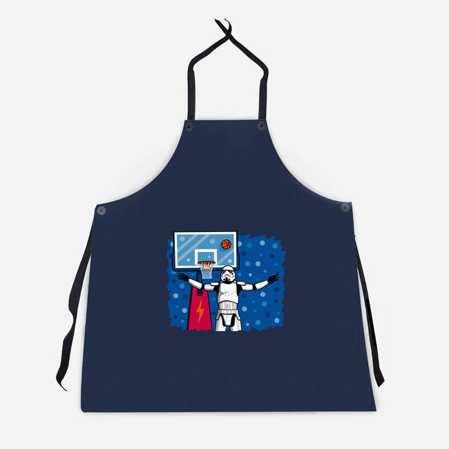 No Look Shot-Unisex-Kitchen-Apron-Raffiti