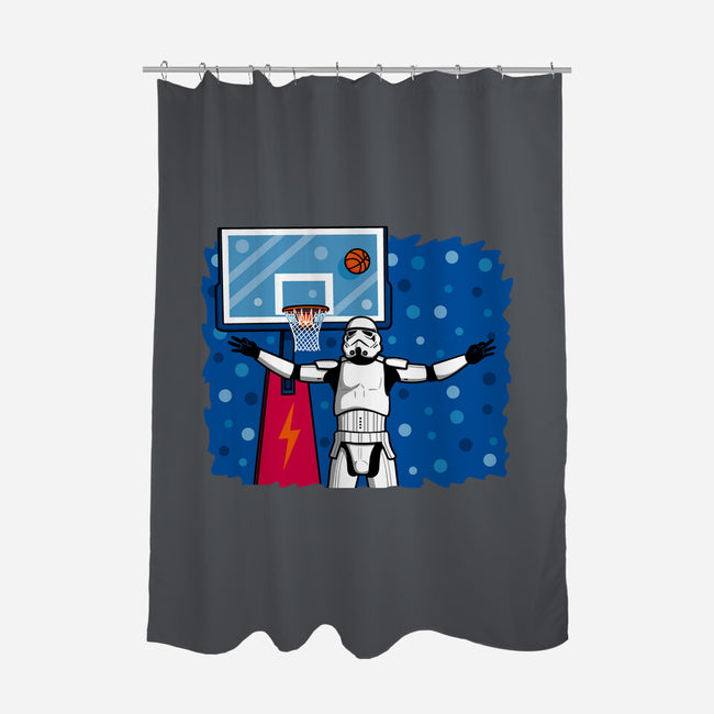 No Look Shot-None-Polyester-Shower Curtain-Raffiti