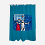 No Look Shot-None-Polyester-Shower Curtain-Raffiti