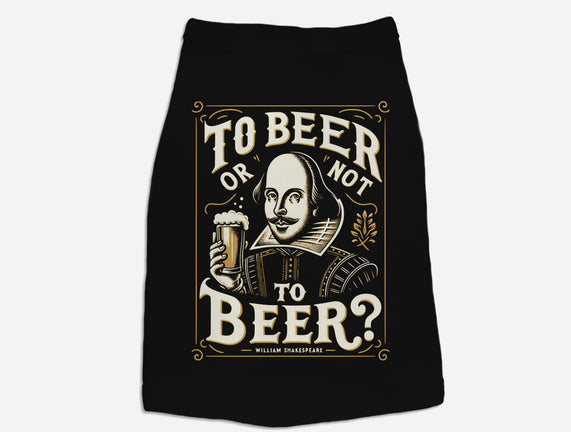 To Beer Or Not To Beer