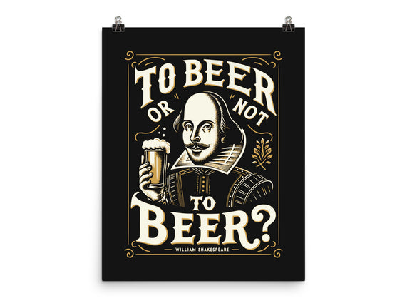 To Beer Or Not To Beer